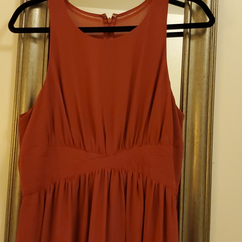 BCBGeneration auburn orange dress